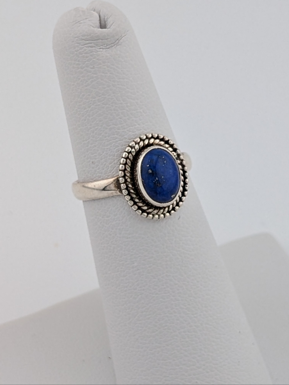 Sterling Lapis Lazuli Ring 5.25 - Everyday 925 Silver Jewelry